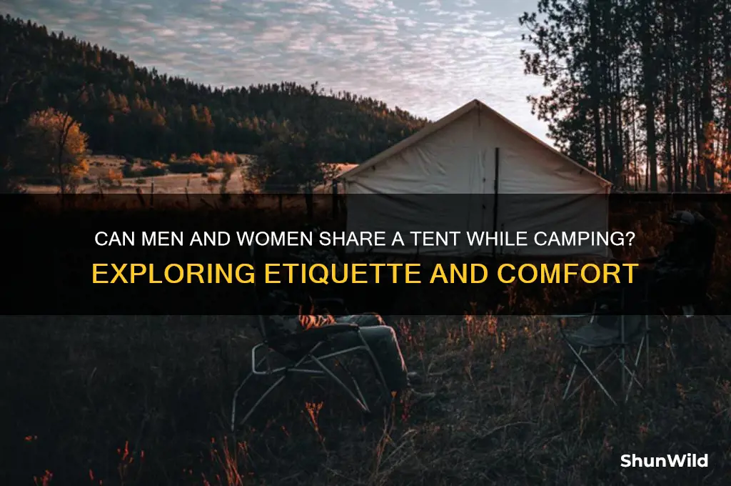 can men and women sleep in a tent while camping