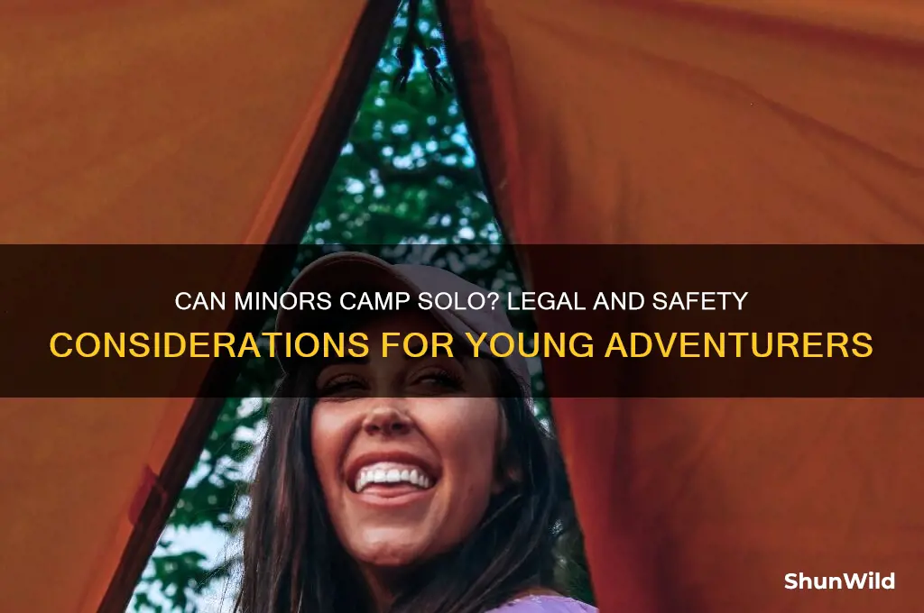 can minors camp alone