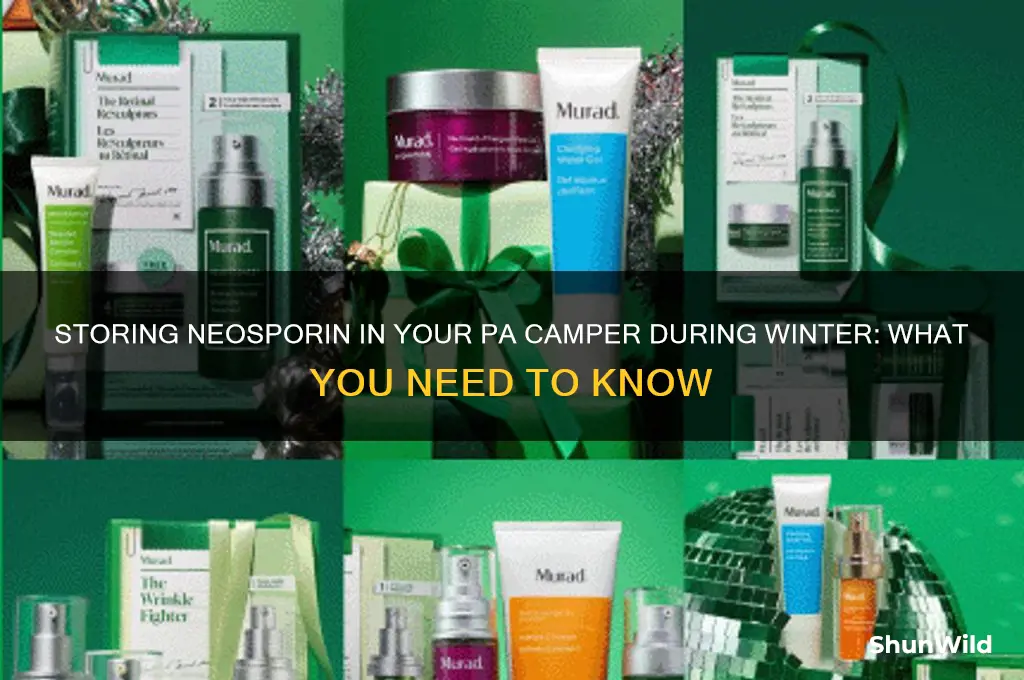 can neosporin be stored in camper over winter in pa