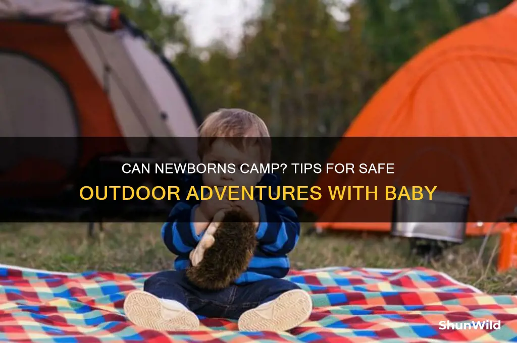 can newborn baby go camping