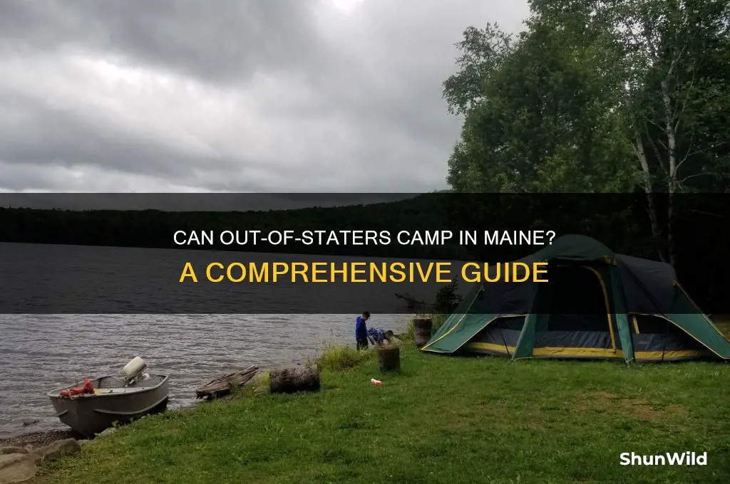 can out of staters camp in maine