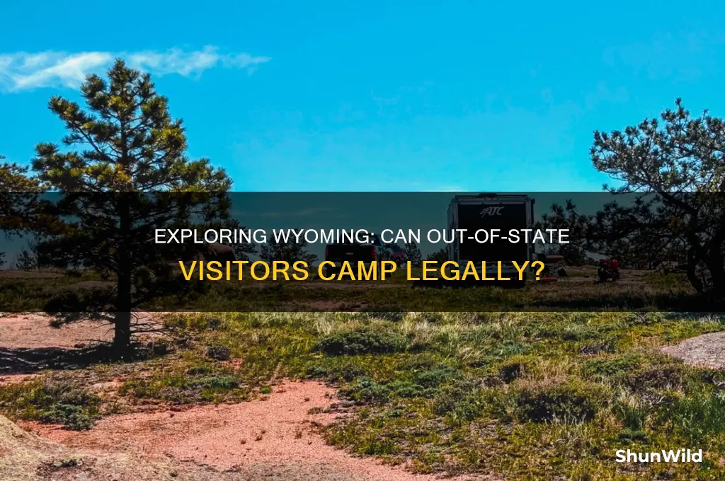 can out of staters camp in wyoming