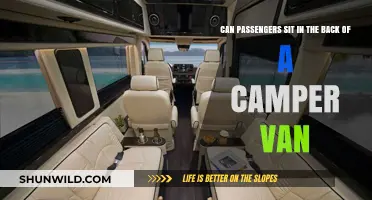 Can Passengers Sit in the Back of a Camper Van?