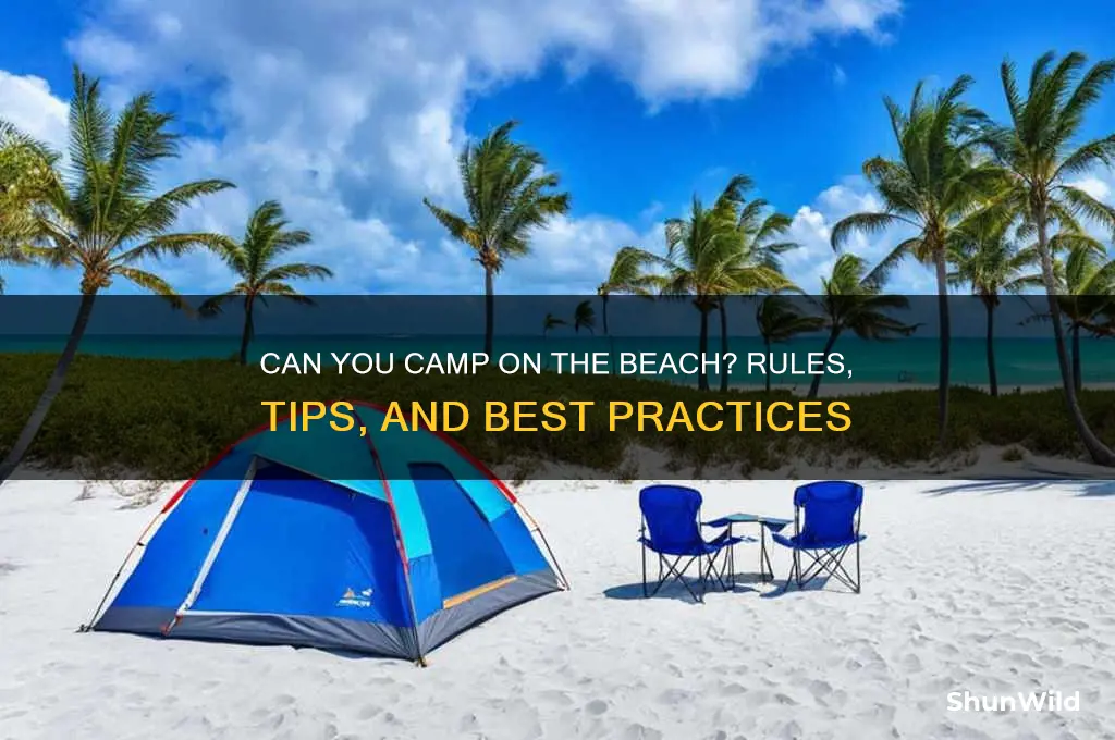 can peopl camp on the beach