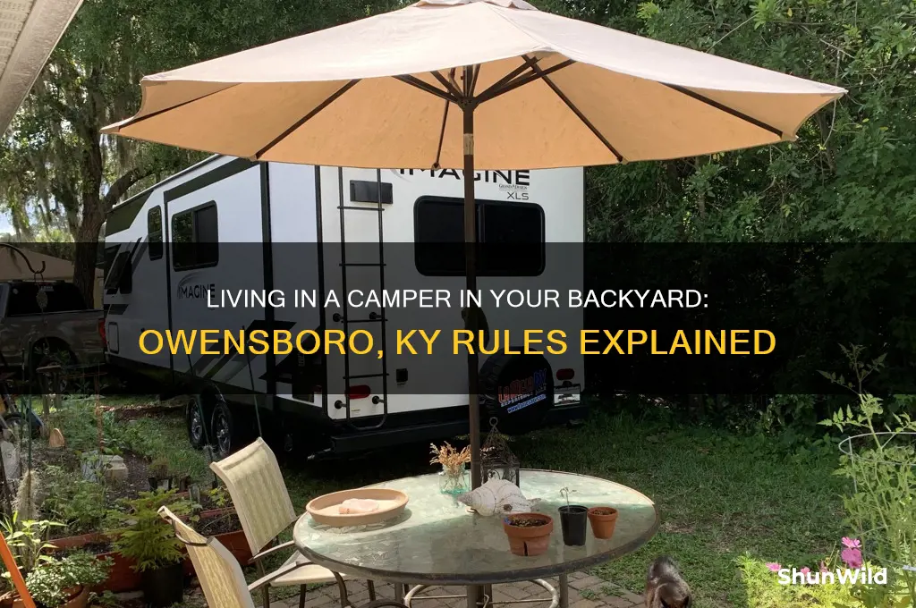 can people live in camper in backyard owensboro ky