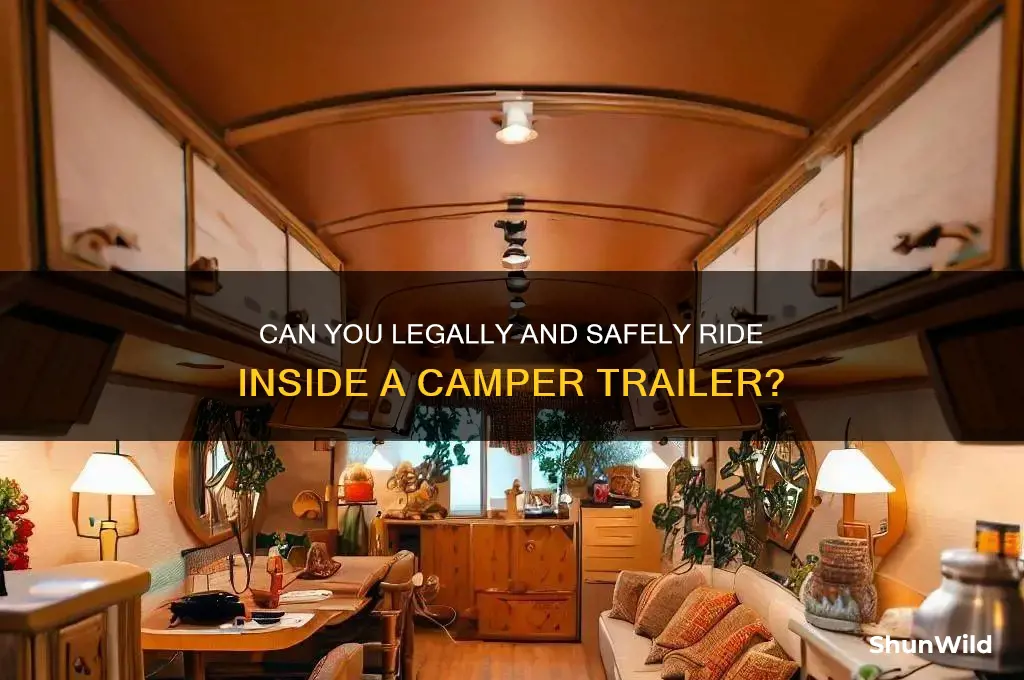 can people ride in a camper trailer