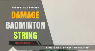 Tennis Clamp: Damaging Badminton Strings?