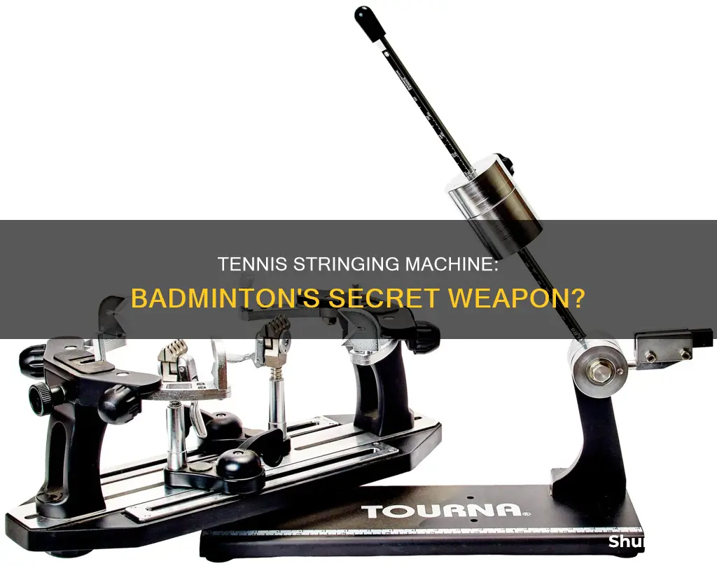 can tennis stringing machine be used for badminton