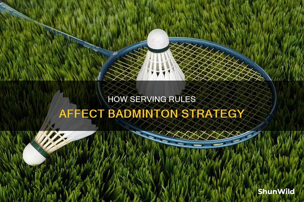 can the receiver move during a serve in badminton