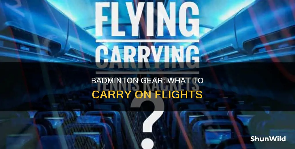 can we take badminton racket in flight
