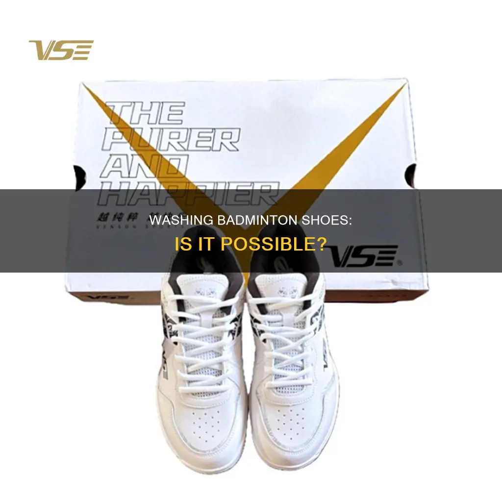 can we wash badminton shoes