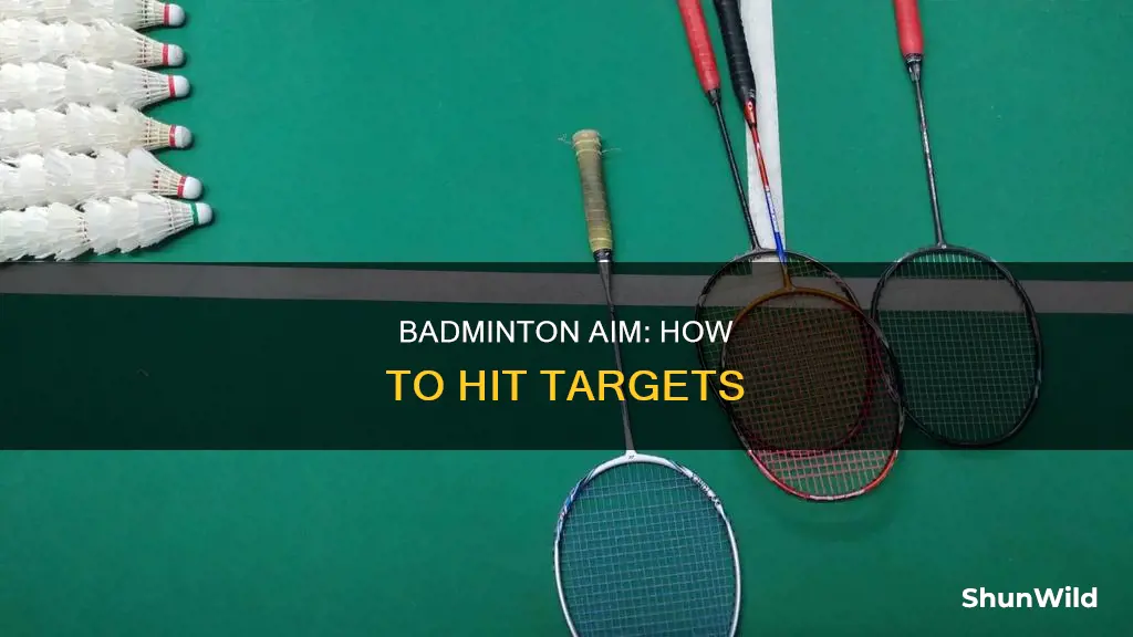 can you aim well in badminton