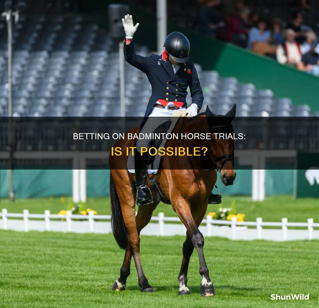 can you bet on badminton horse trials