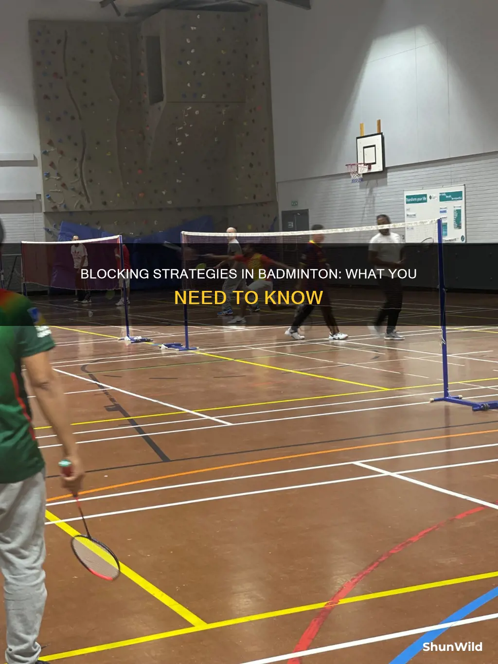 can you block in badminton