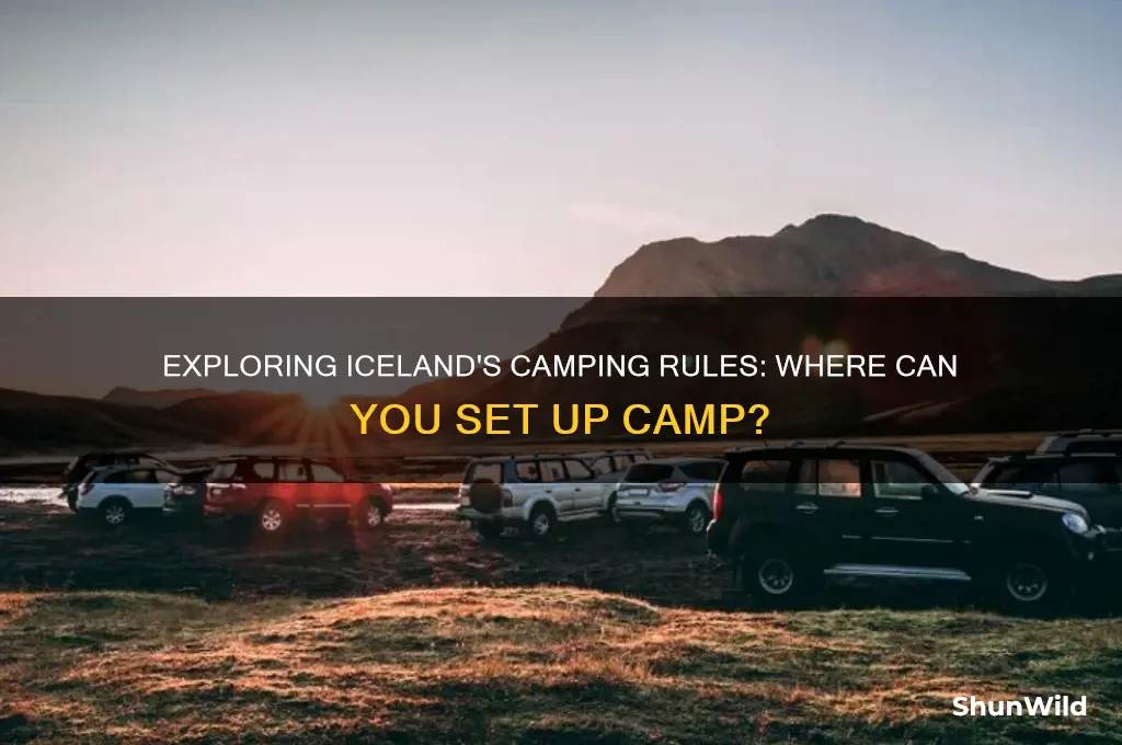 can you camp anywhere in iceland