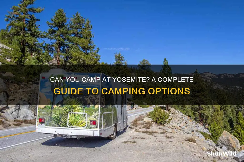 can you camp at yosemite