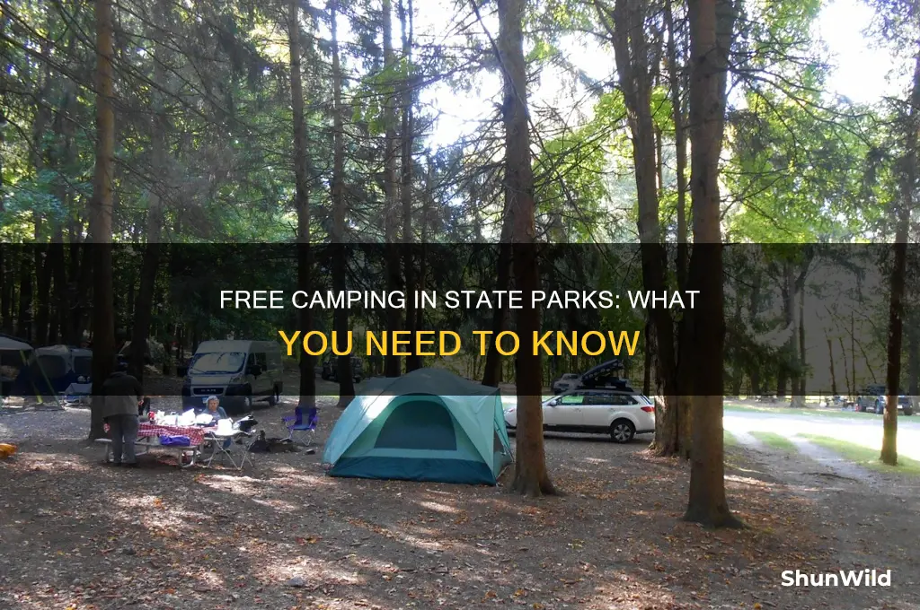 can you camp for free in state parks