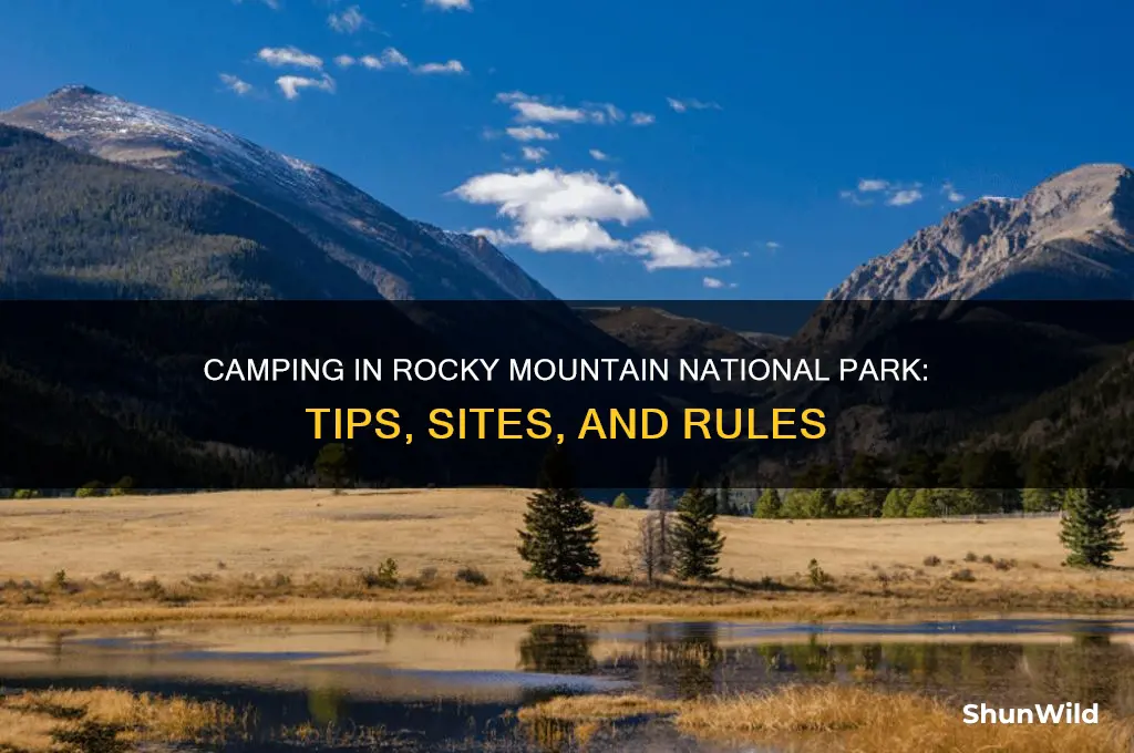 can you camp in rocky mountain national park