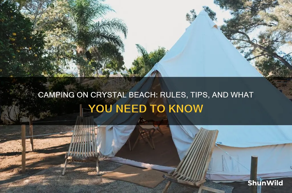 can you camp on crystal beach