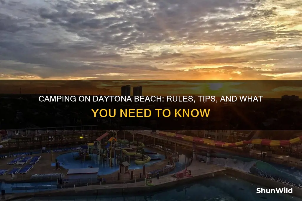 can you camp on daytona beach