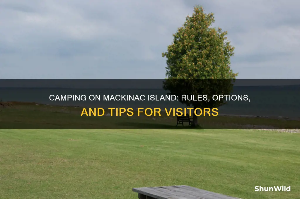 can you camp on mackinac island