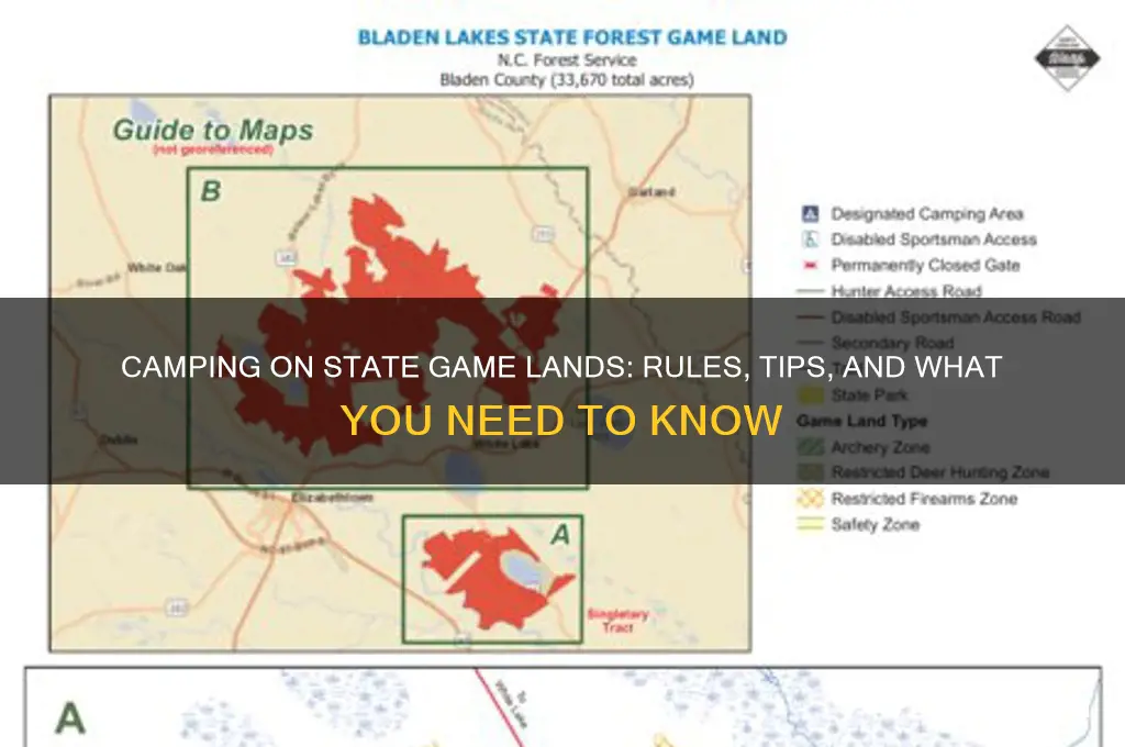 can you camp on state game lands