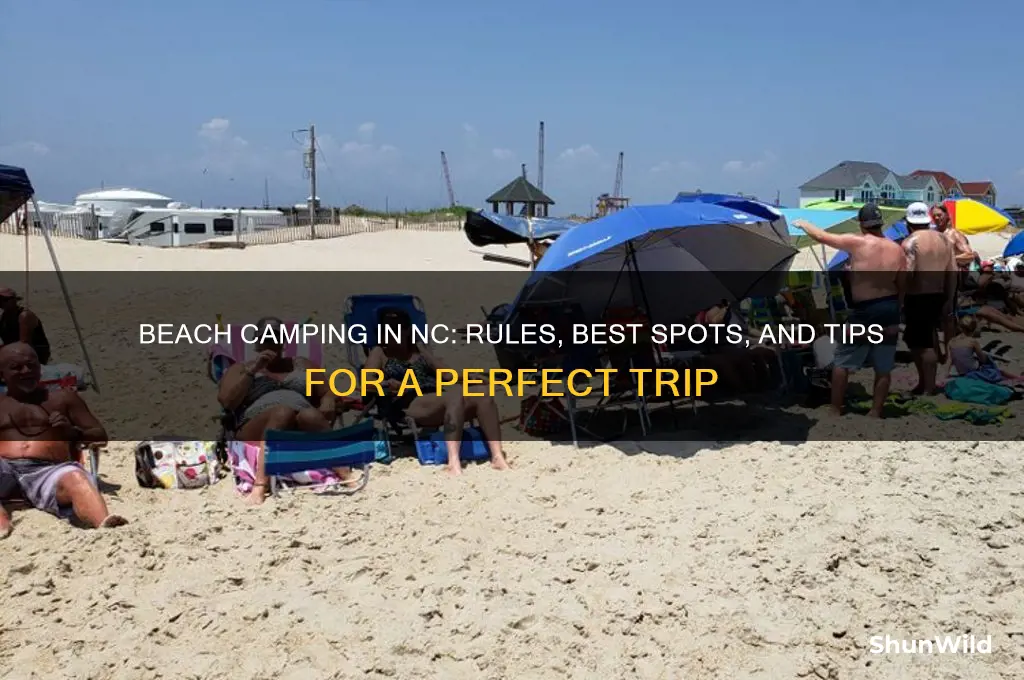 can you camp on the beach in nc