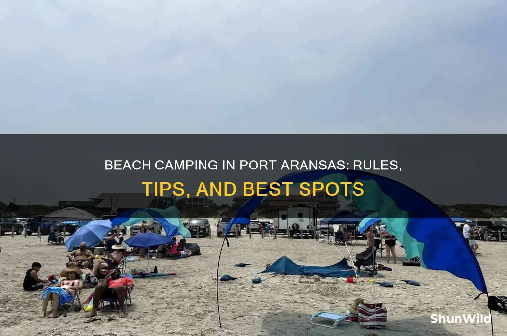 can you camp on the beach in port aransas