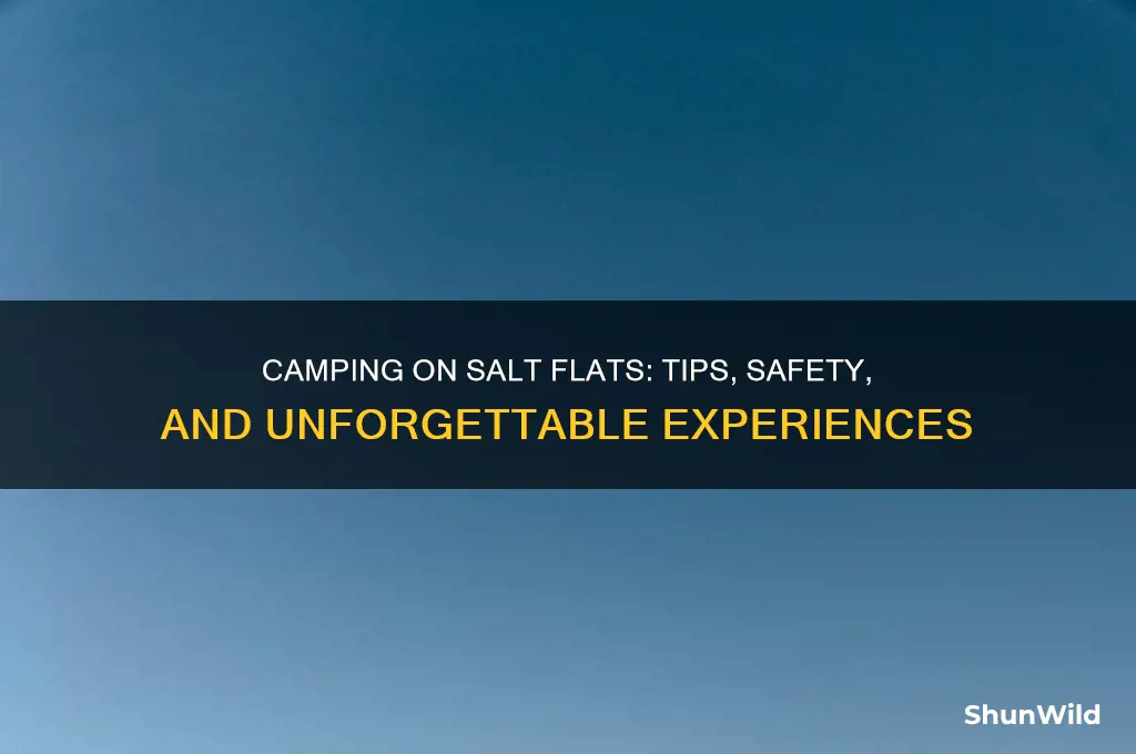 can you camp on the salt flats