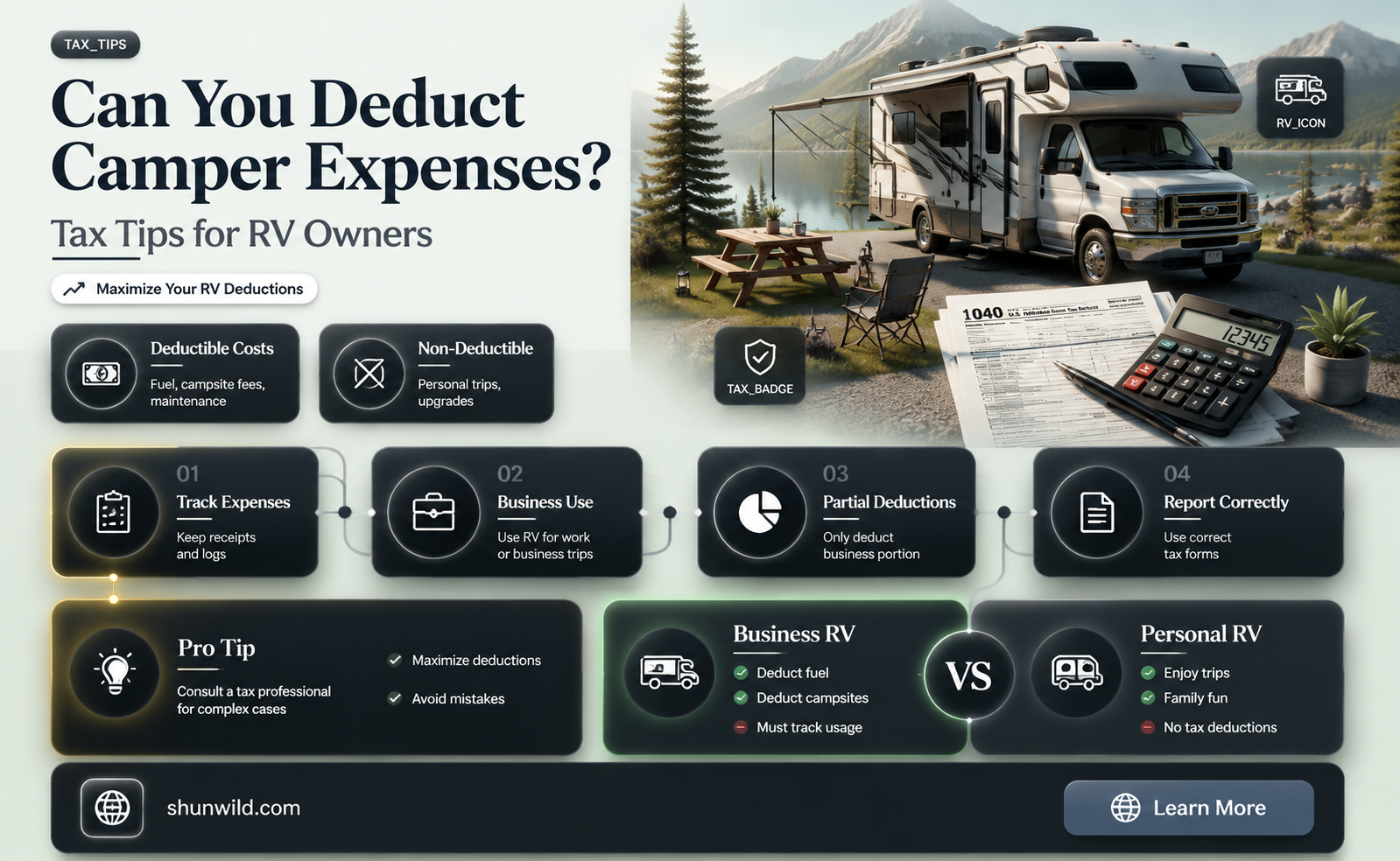 are camper expenses deductible