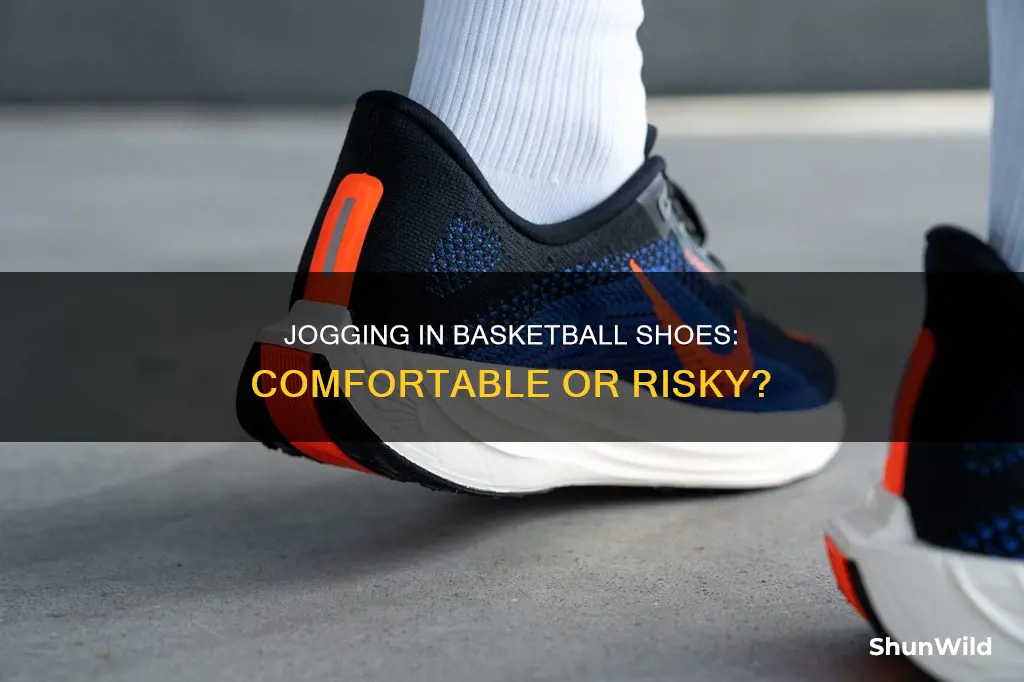 can you jog in basketball shoes