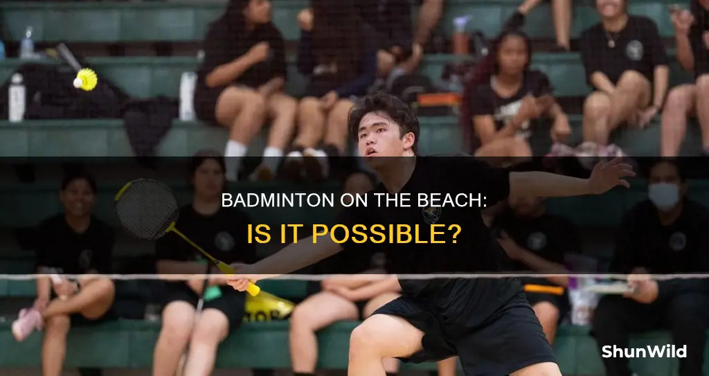 can you play badminton on the beach