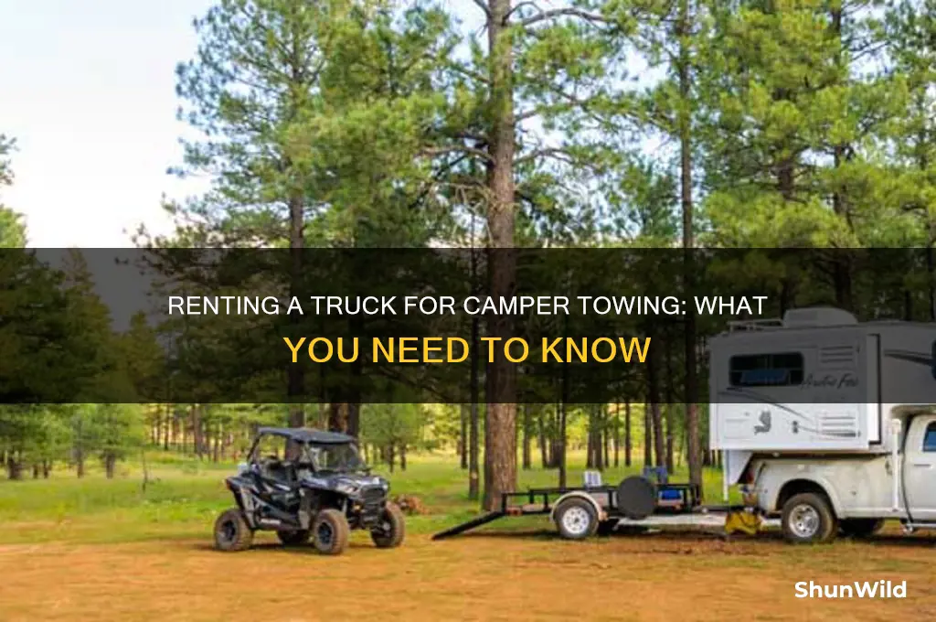 can you rent a truck to tow a camper