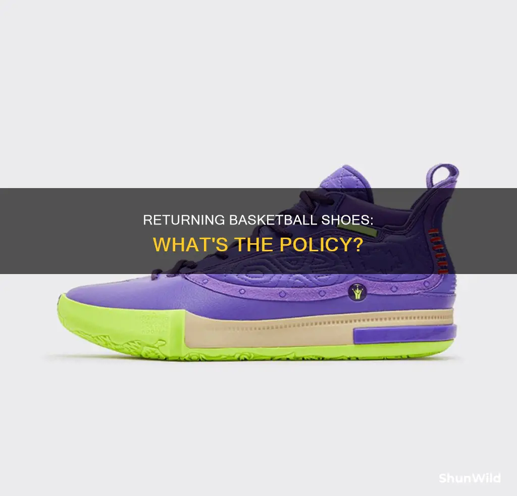 can you return basketball shoes