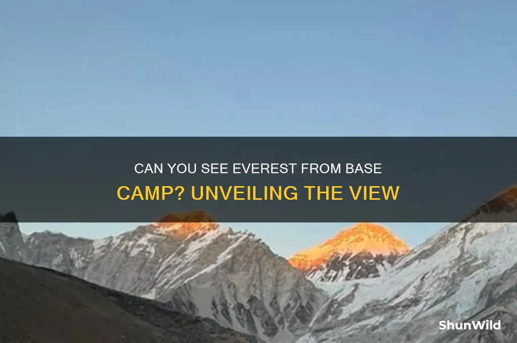 can you see everest from base camp
