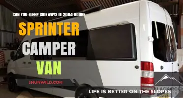 Sleeping Sideways in a 2004 Dodge Sprinter Camper Van: Is It Possible?