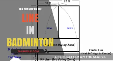 Badminton Court Lines: To Step or Not to Step?