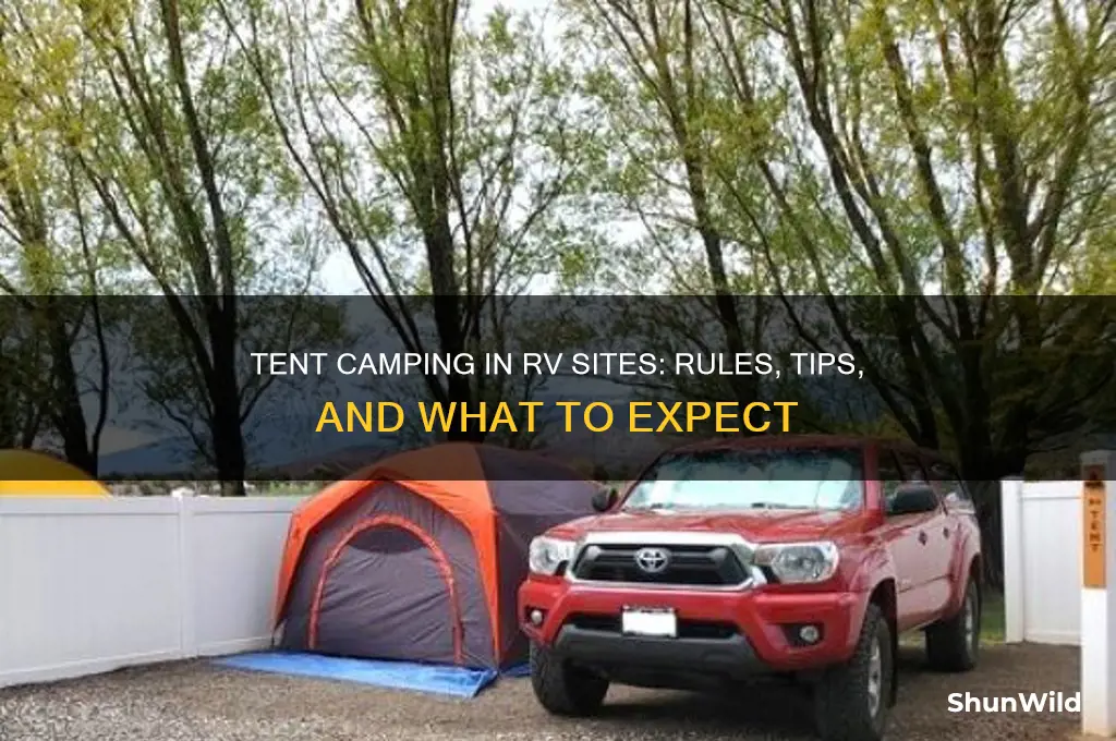 can you tent camp in an rv site