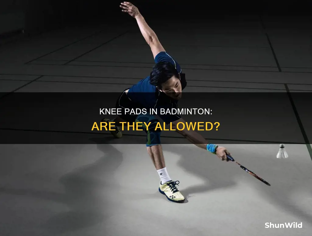 can you wear knee pads in badminton