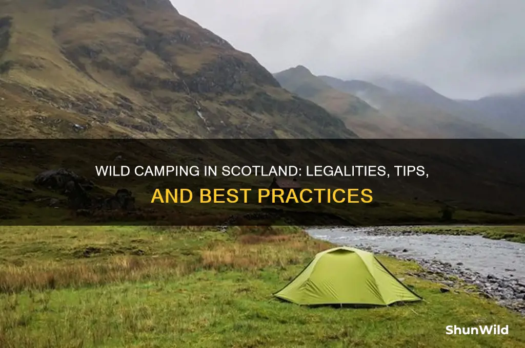 can you wild camp in scotland