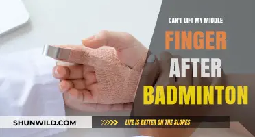 Badminton Injury: Middle Finger Won't Lift