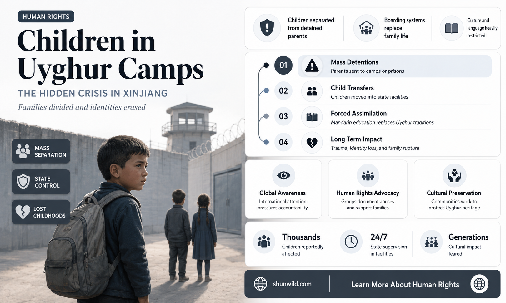 are children in the ugyhur concentration camps