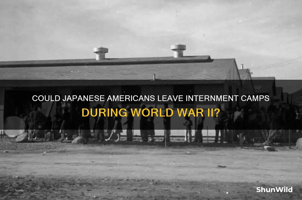could japanese leave internment camps