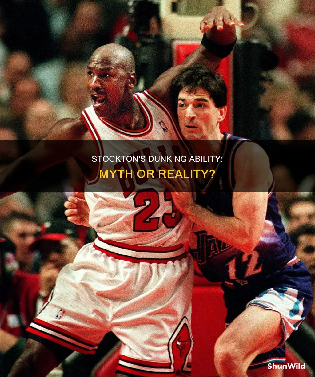 could john stockton dunk a basketball