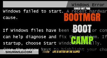 Fixing 'Could Not Find Bootmgr' Error in Boot Camp: A Guide