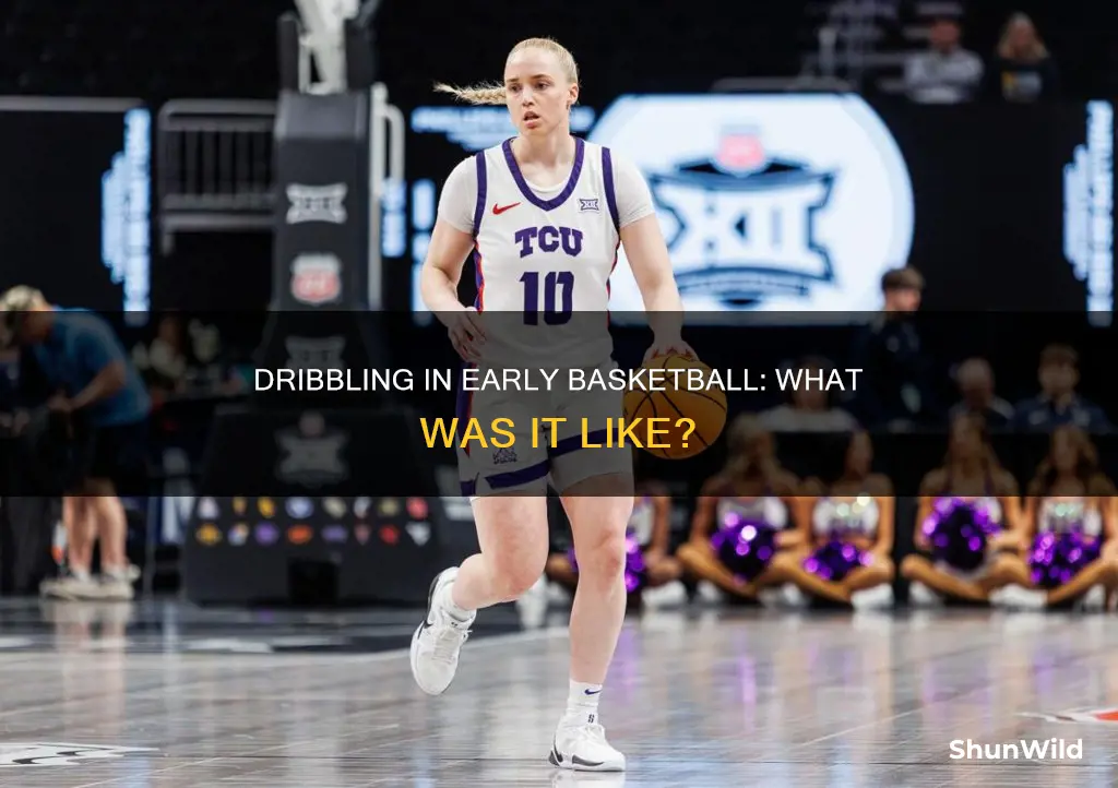could you dribble in the first basketball