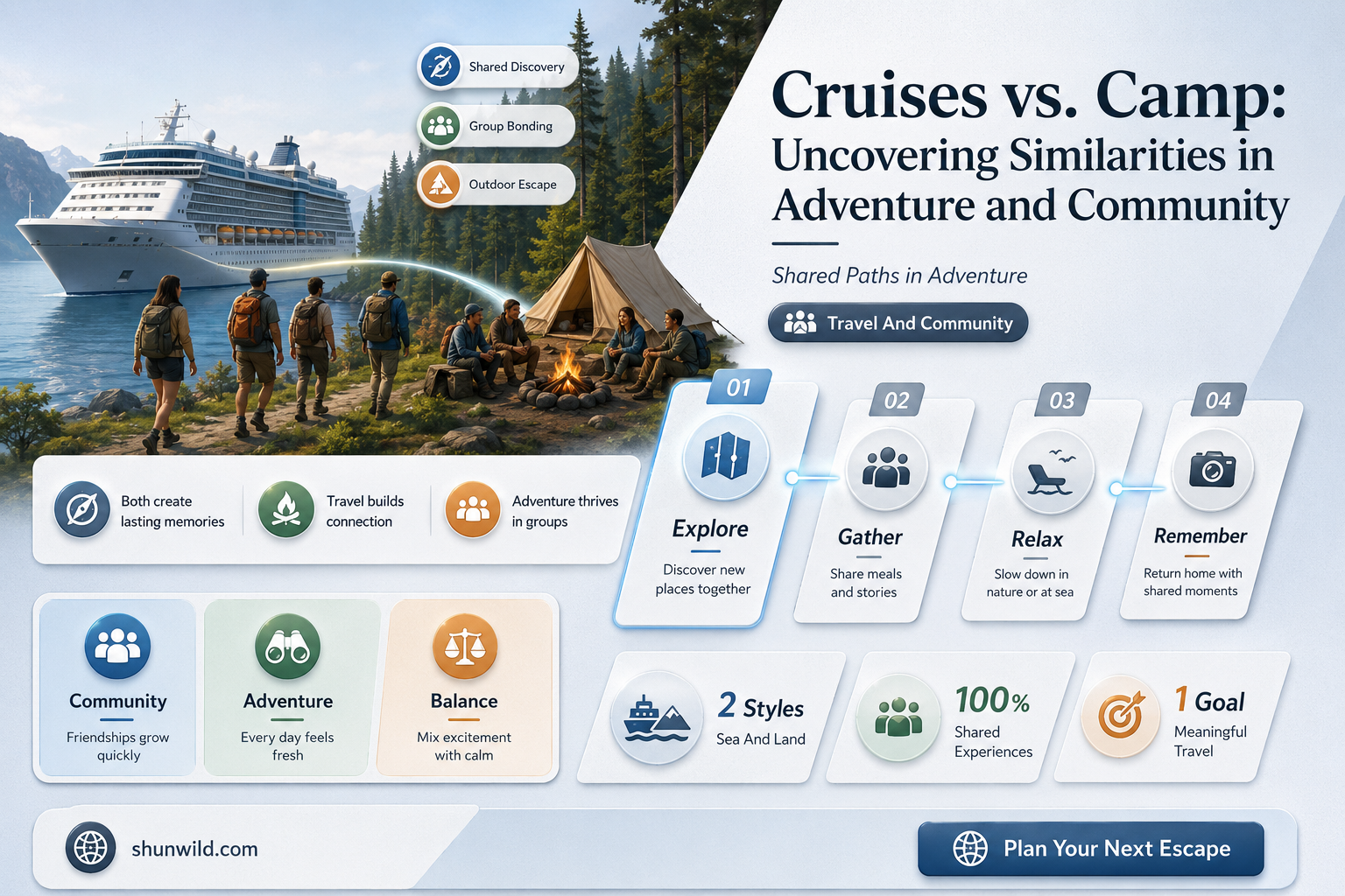 are cruises like camp