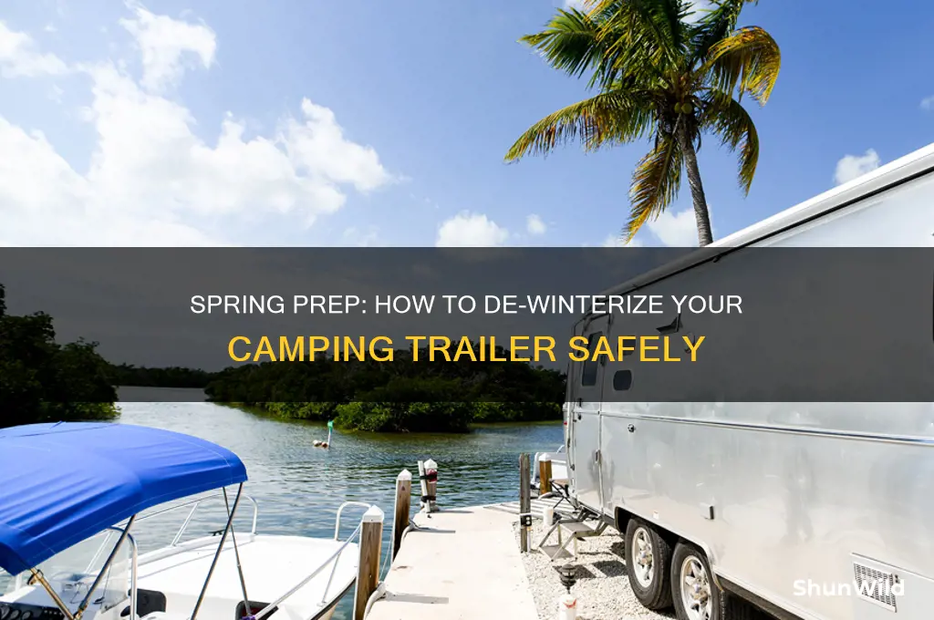de-winterize camping trailer