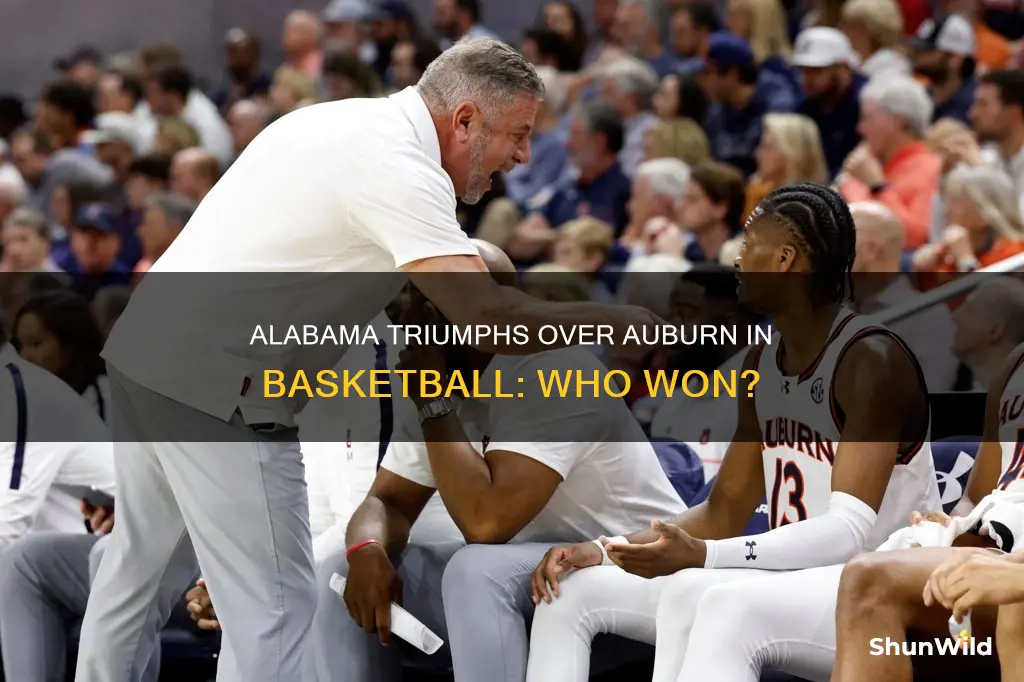 did alabama beat auburn in basketball