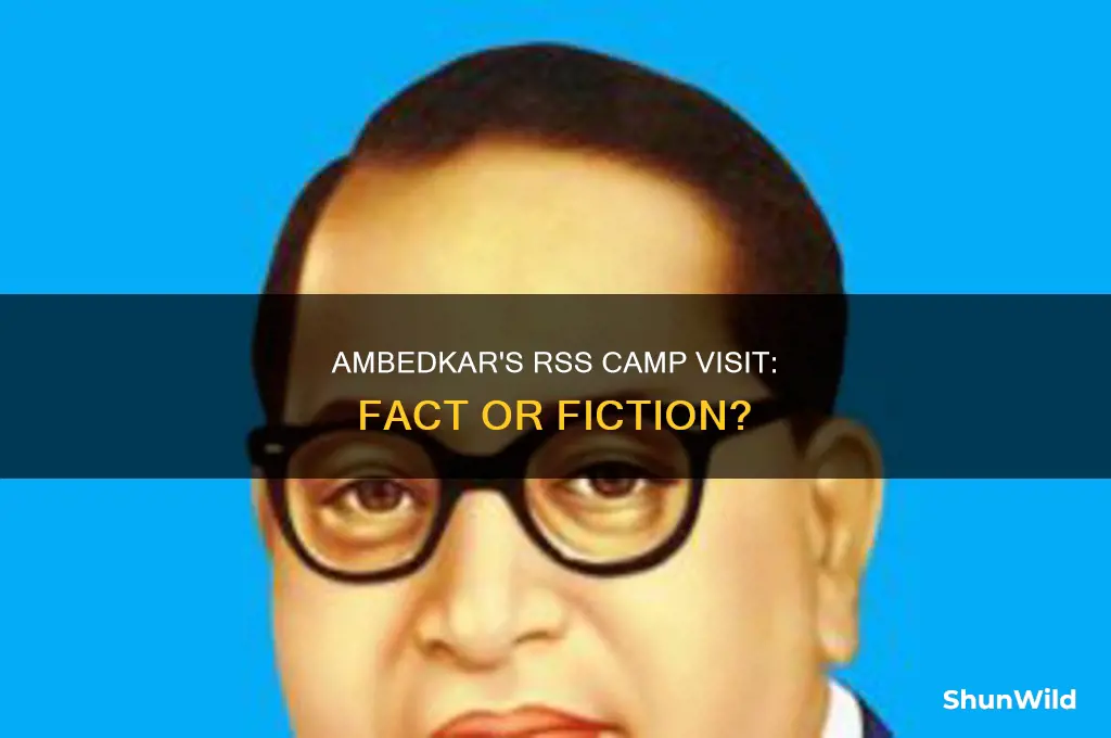 did ambedkar visited rss camp